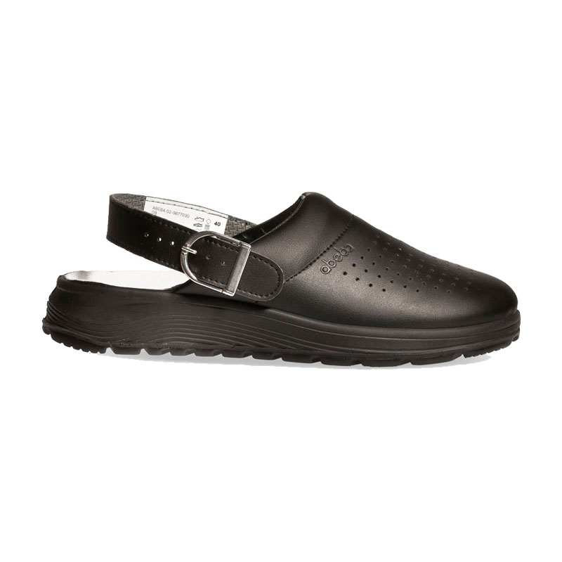 Abeba 877030 Active OB Clog perforiert mit Fersenriemen | Microfaser