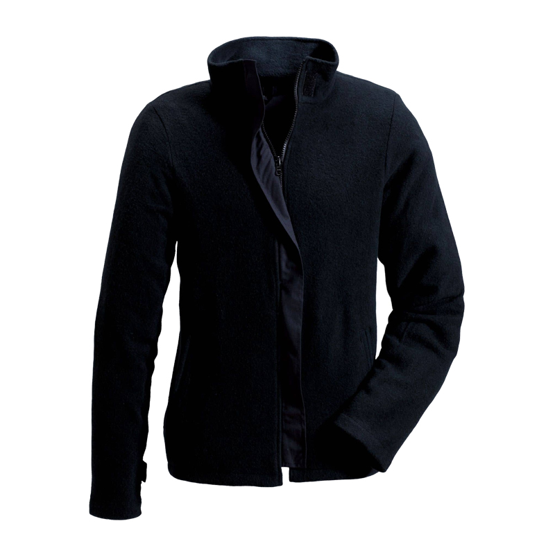 Rofa Damenjacke in Schwarz mit Stehkragen, Reißverschluss und schlichtem, modernem Design