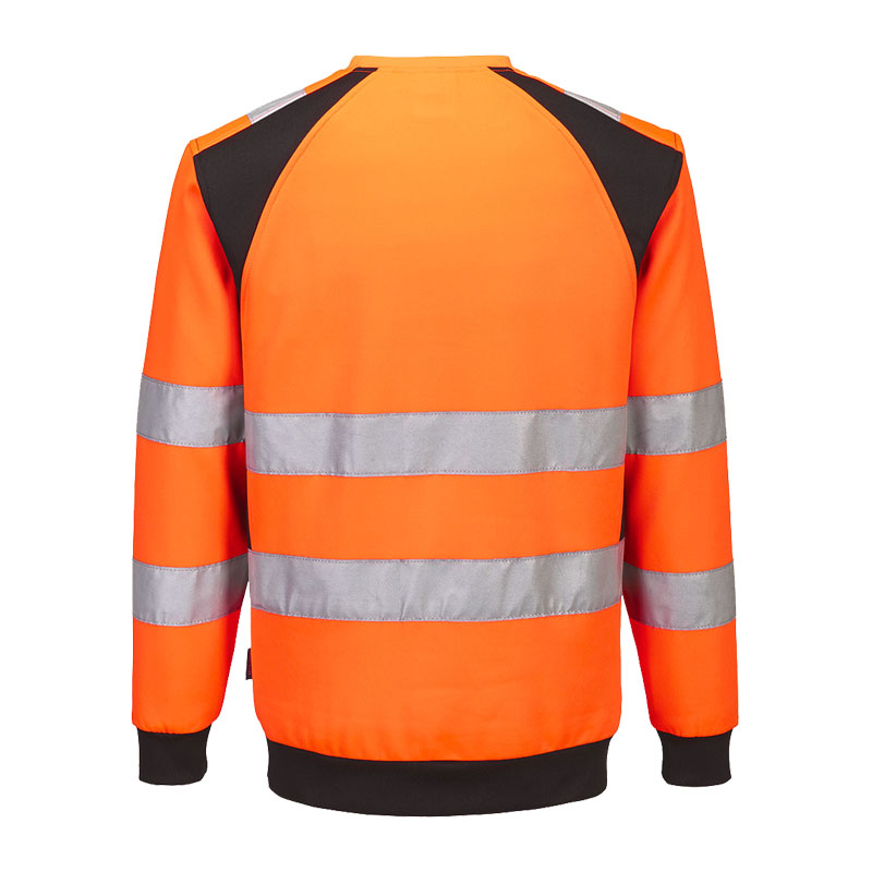 PortWest CD805 ECO Hi-Vis Warnschutz Sweat Shirt nachhaltig