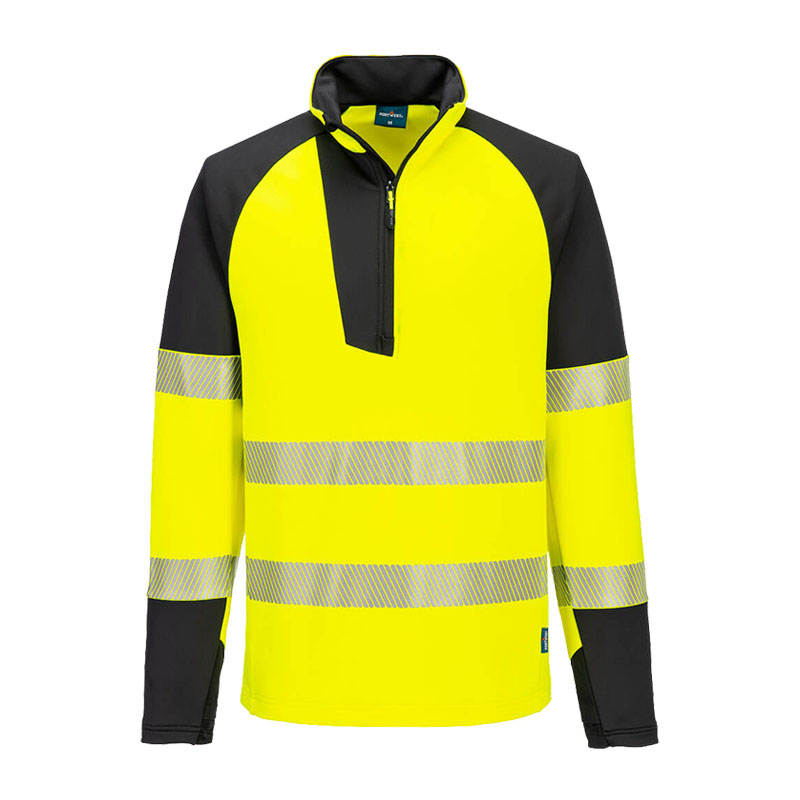 PortWest T172 Hi-Vis Sweat Shirt Troyer 1/4 RV