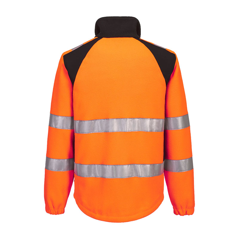PortWest CD807 ECO Warnschutz Fleece Jacke nachhaltig