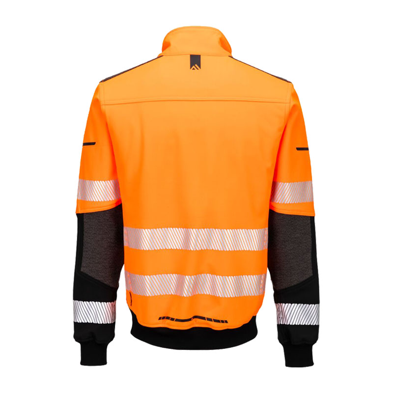 PortWest EV468 Hi-Vis Warnschutz Softshell Pilot Jacke