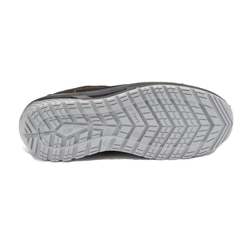 Unteransicht der ergonomischen 3MOVE Laufsohle des Giasco 3Move ESD Sport Evo S3L Sicherheitsschuhs mit sportlichem Profil und ESD-Schutz