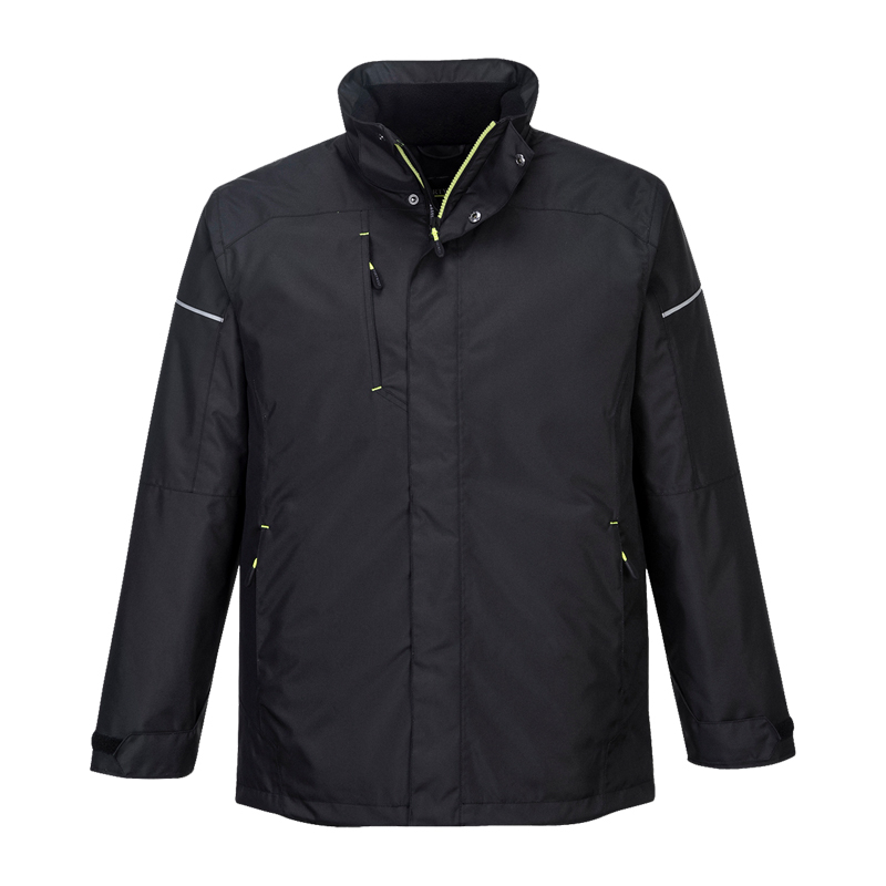 PortWest PW362 Winterjacke mit Steppfutter nach EN 343 in Schwarz, wasserdicht mit verschweißten Nähten und wärmereflektierendem Insulatex-Futter