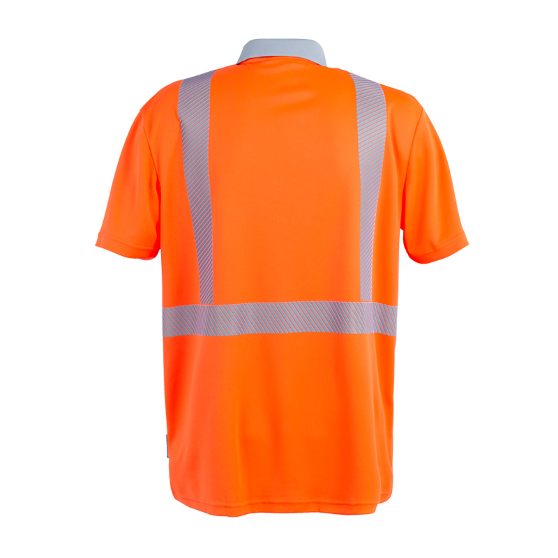 Planam Norit Warnschutz Polo Shirt kurzarm mit Stretch
