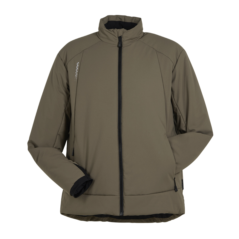 Planam Hygge Jacke soft wattiert von Planam in Oliv, leicht gefütterte Jacke mit Stehkragen, Frontreißverschluss und Seitentaschen