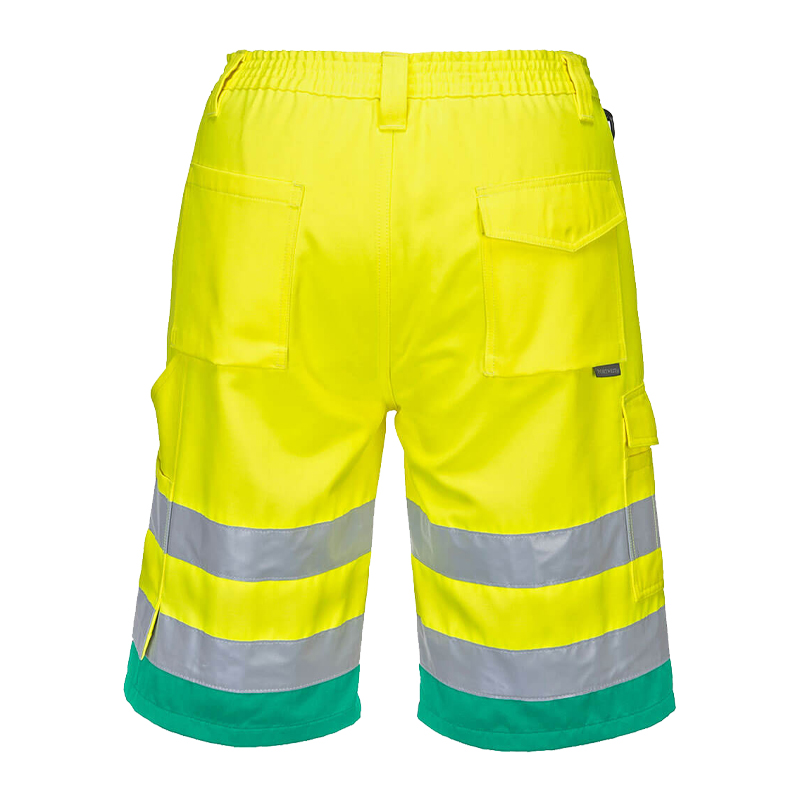 PortWest L043 leichte Warnschutz Shorts Baumwoll Komfort