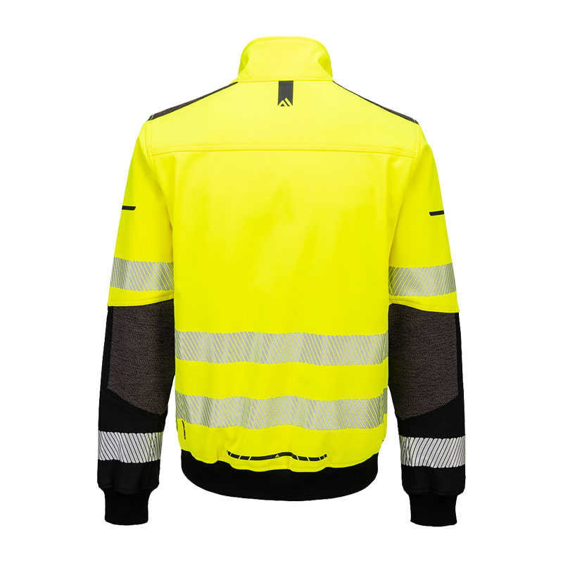 PortWest EV468 Hi-Vis Warnschutz Softshell Pilot Jacke