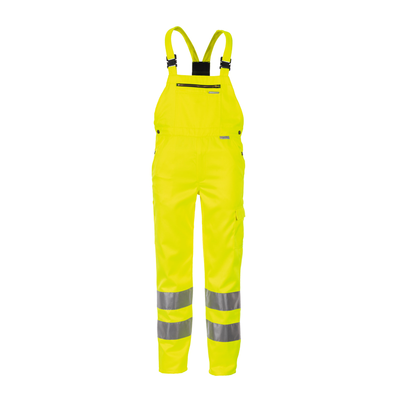 Planam Warnschutz Latzhose uni Klasse 2