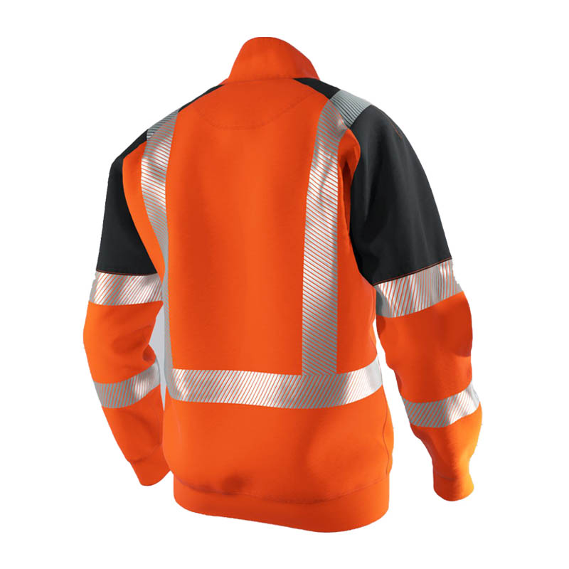 BP 2137 Warnschutz Sweat Troyer mit RV Klasse 2