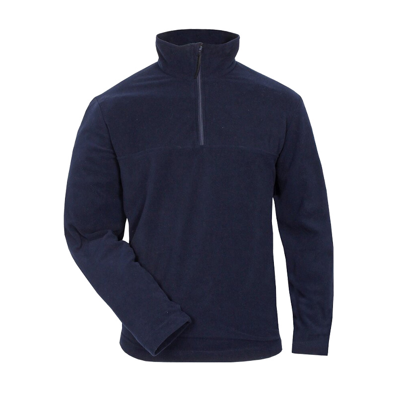 TEMPEX THERMO Fleeceshirt von HB Protective Wear in Navy, warmes Polyester-Fleece mit Stehkragen und kurzem Reißverschluss, ideal als kälteisolierendes Arbeitsshirt