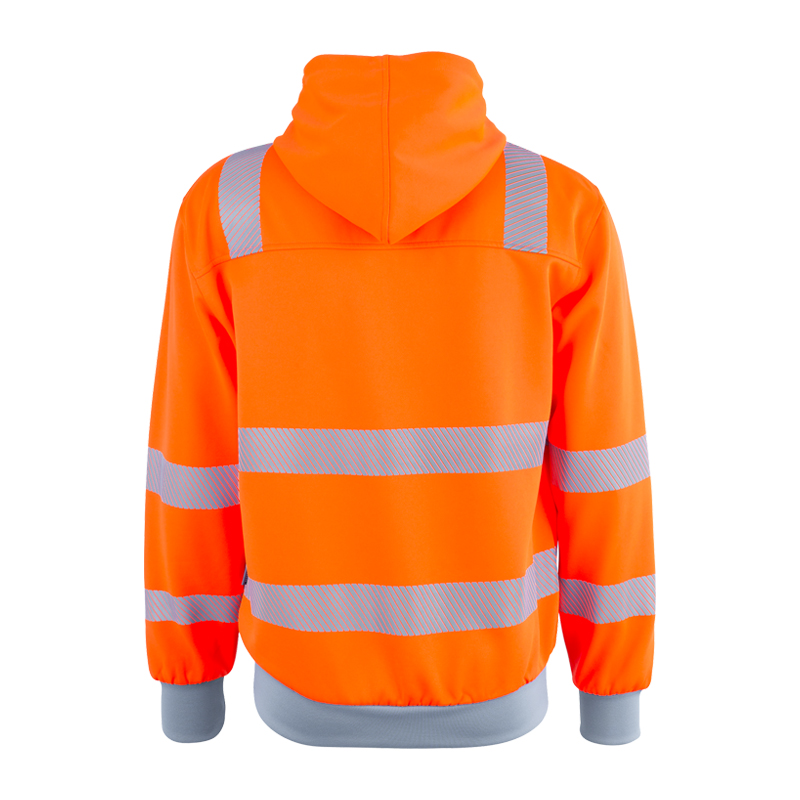 Planam Norit Warnschutz Hoodie mit Reissverschluss