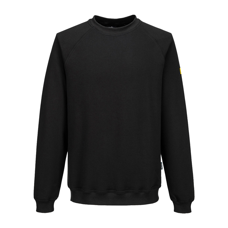 PortWest AS24 Antistatik ESD Sweat Shirt für EPA Bereiche