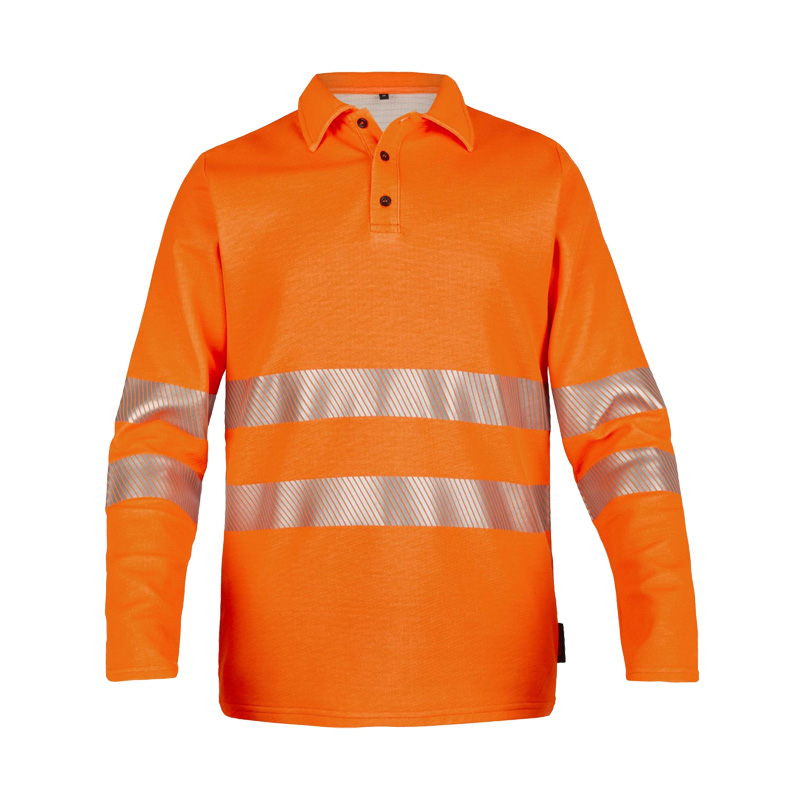 Rofa 630148 MultiNorm Warnschutz Polo-Shirt langarm 4kA | APC1