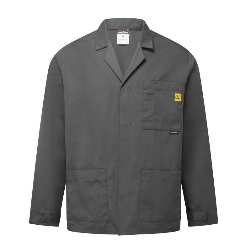 PortWest AS26 Antistatik ESD Fleece Jacke für EPA Bereiche