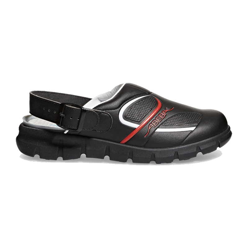 Abeba 7332 Dynamic OB Clog mit Fersenriemen | Microfaser