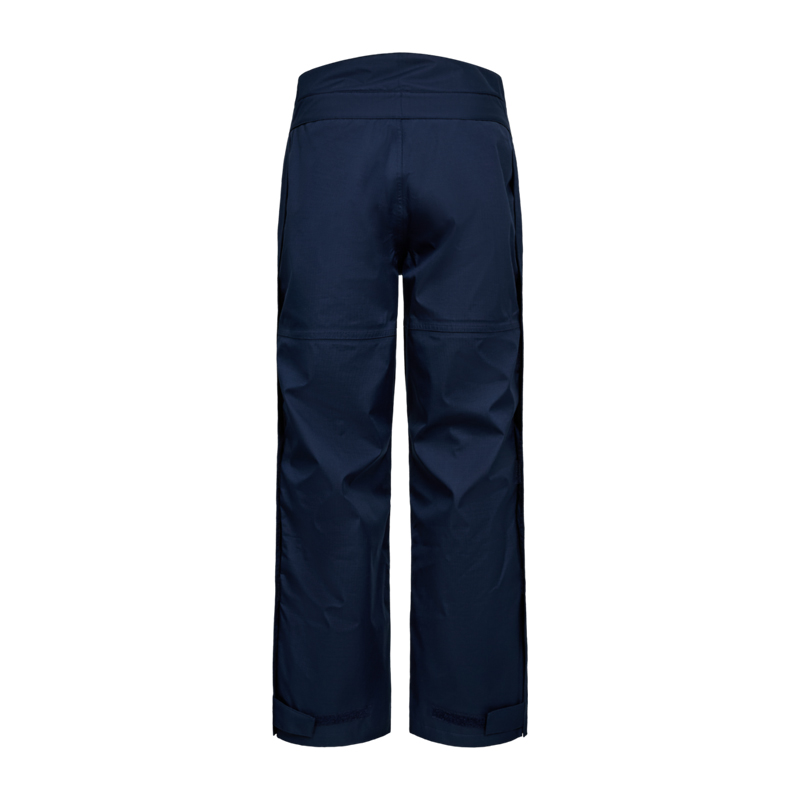 Rückansicht der Engel Safety+ 2938-180 MultiNorm Winterhose inhärent 4 kA + 7 kA APC2 in Dunkelblau mit hohem Rückenbereich für kalte Arbeitsumgebungen