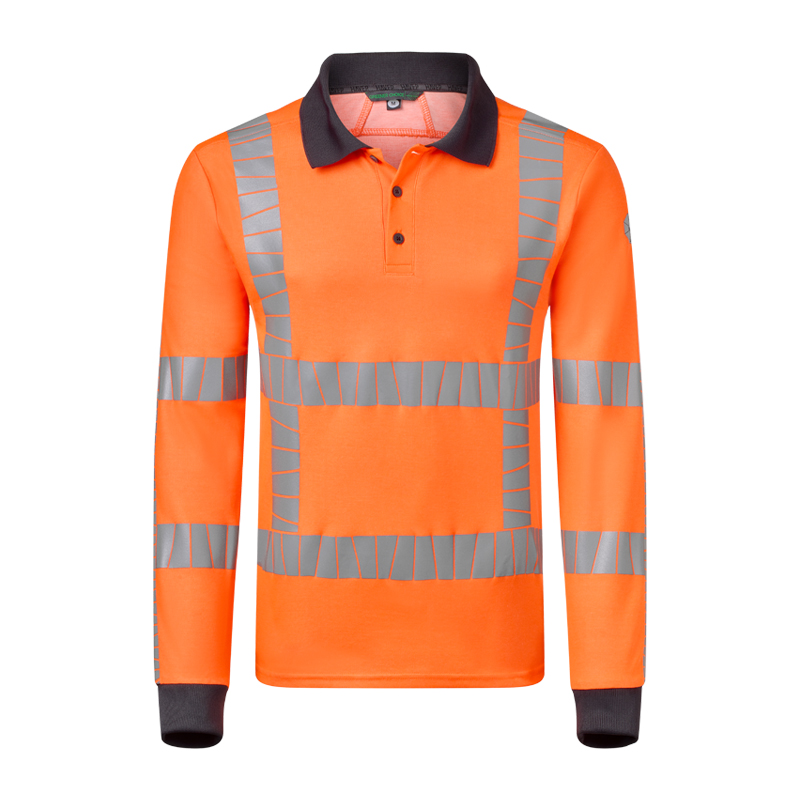 HaVeP 10083 Infra Warnschutz Polo-Shirt langarm RWS+