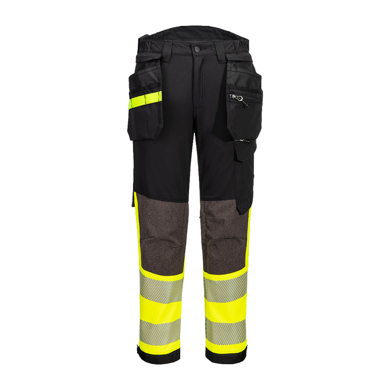 PortWest EV442 Warnschutz Stretch Hose mit Holstertaschen