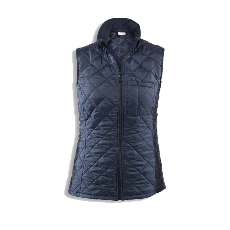 TEMPEX THERMO ErgoPlus Damen Weste von HB Protective Wear, dunkelblaue gesteppte Thermoweste für kühle Arbeitsumgebungen mit hohem Tragekomfort und Bewegungsfreiheit