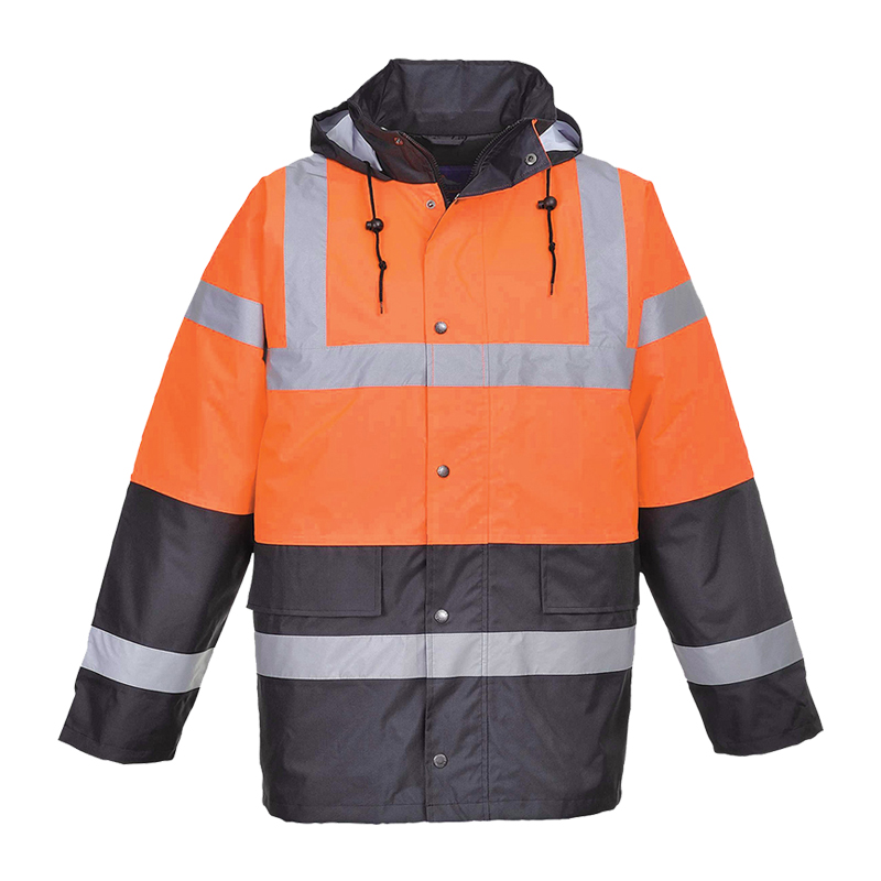 PortWest S467 Winter Warnschutz Verkehrsjacke Kontrast Kälteschutz zertifiziert