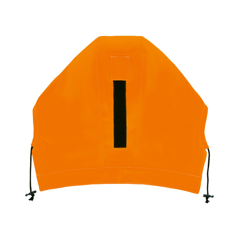 Orange Warnschutz-Kapuze HB MultiPro MultiNorm 4 kA + 7 kA | APC2 von HB Protective Wear mit Kordelzug und Klettverschluss