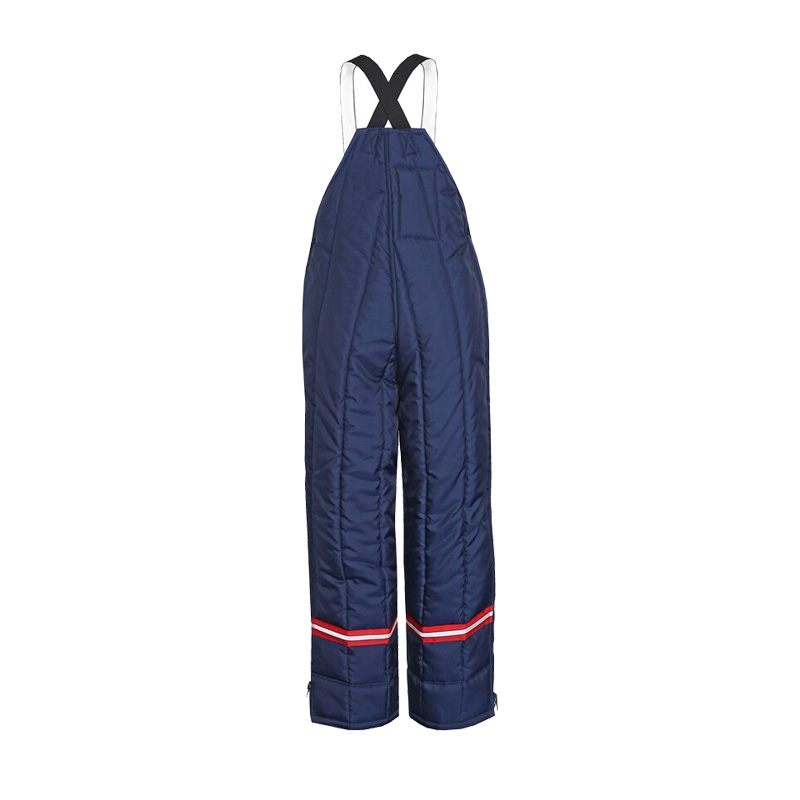 TEMPEX CLASSIC Staplerfahrer Gefrierhaus Hose von HB Protective Wear, navy Latzhose mit Trägern und Beinreißverschlüssen, Kälteschutz bis -49 °C für Kühlhaus und Tiefkühllogistik