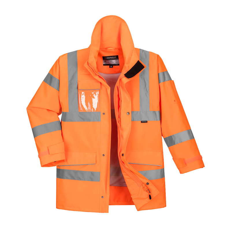 PortWest S590 Extreme Warnschutz Regenparka gefüttert und hoch atmungsaktiv