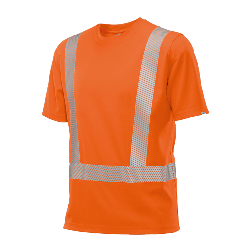 BP 2131 Warnschutz T-Shirt Comfort Klasse 2 von BP Bierbaum Proenen, orangefarbenes Arbeits-T-Shirt mit breiten Reflexstreifen