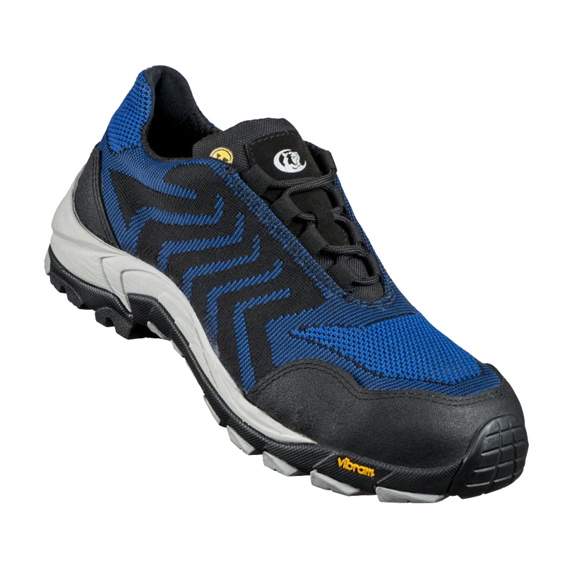 Stabilus Flash Blue ESD S1 Sicherheitsschuhe Sneaker in Blau-Schwarz, sportlicher Arbeitsschuh mit robuster Sohle und komfortablem Sneaker-Design