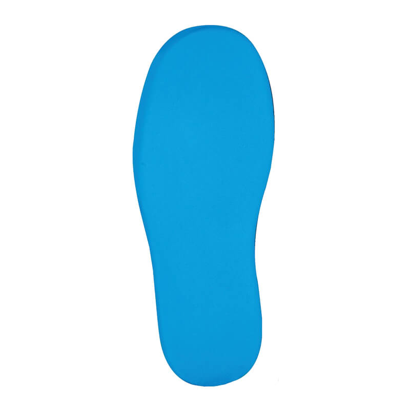 Blaue Schuhsohle in Unteransicht der SCHÜTZE 6232 Asphalt PRO S2 Sicherheitsschuhe HI CI HRO