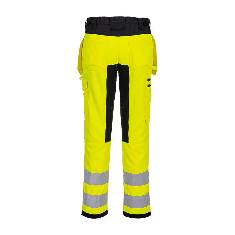 PortWest CD889 ECO Stretch Warnschutz Hose aus recyceltem PES