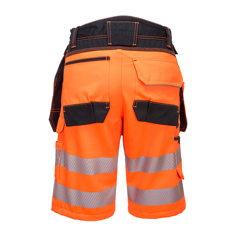 PortWest PW343 Warnschutz Shorts mit abnehmbaren Holstertaschen