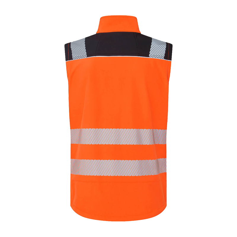 PortWest PW325 Warnschutz Softshell Weste 3-lagig winddicht